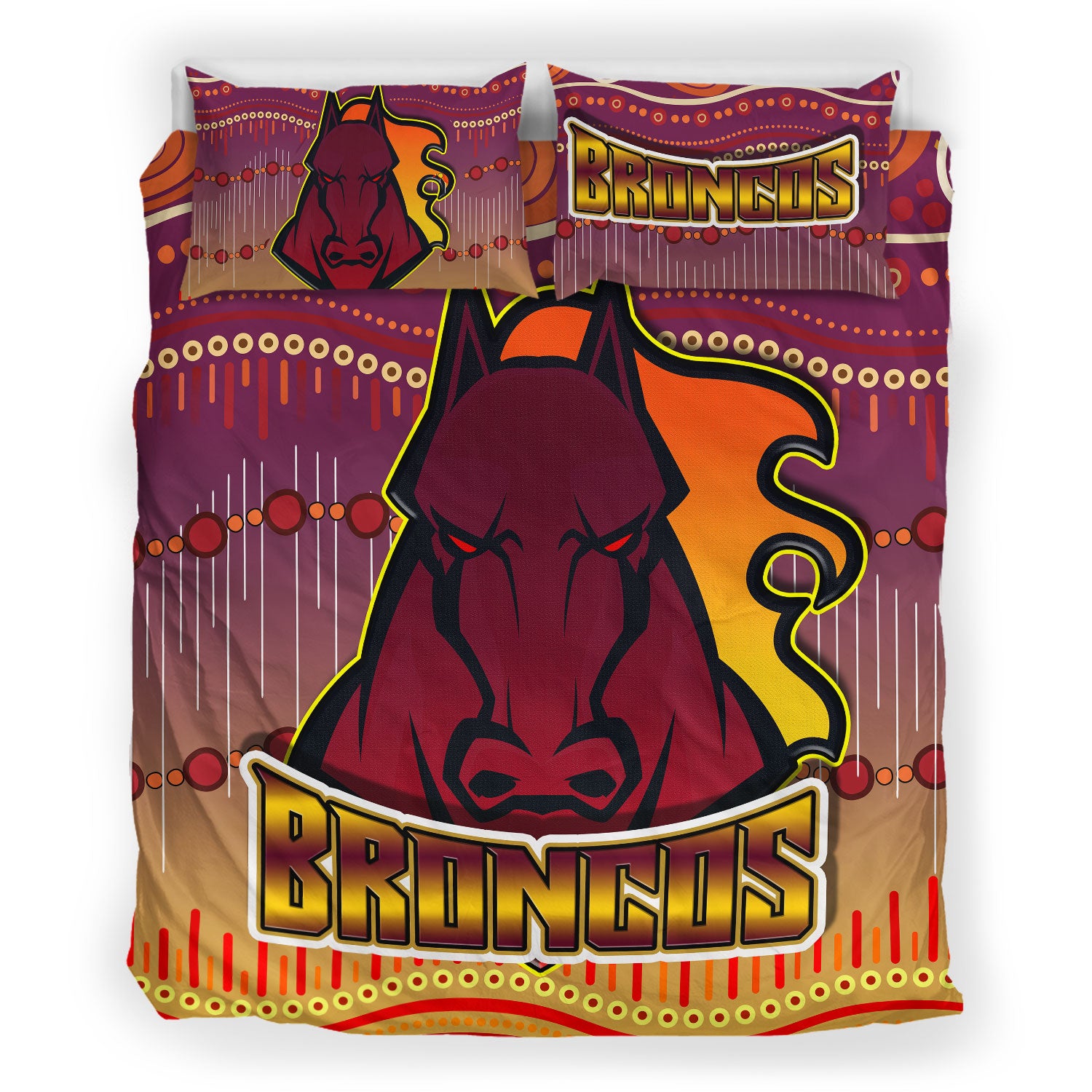 broncos-rugby-bedding-set-horse-aboriginal-patterns-bedding-set