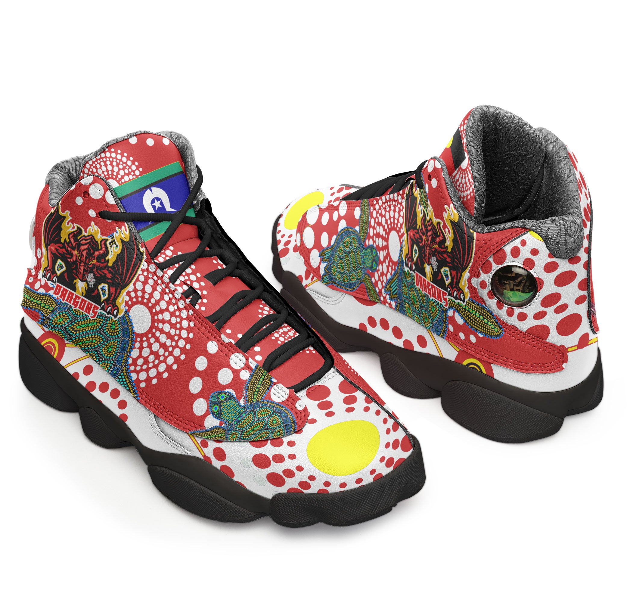 st-george-rugby-high-top-basketball-shoes-j13-custom-the-red-v-with-aboriginal-and-torres-strait-islander-culture-sneakers-j13