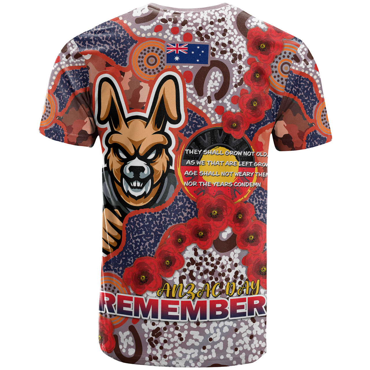 rabbitohs-rugby-t-shirt-custom-anzac-south-sydney-rabbitohs-with-aboriginal-poppy-flowers-t-shirt