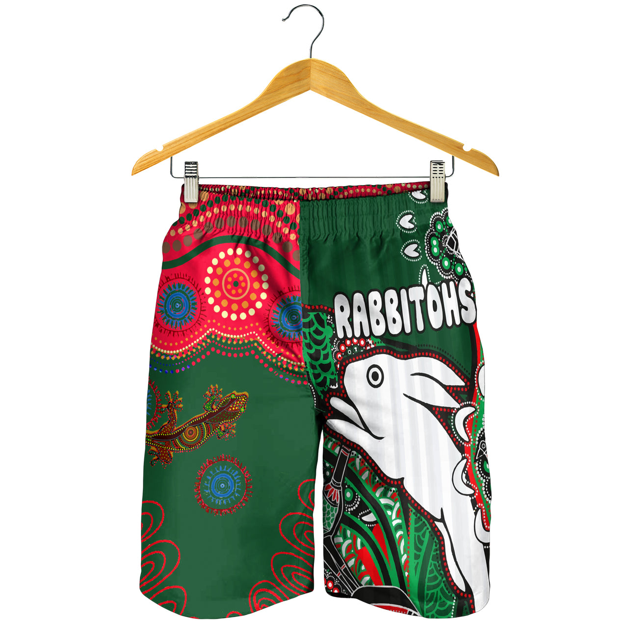 south-sydney-rabbitohs-rugby-custom-men-short-indigenous-dreaming-rabbitohs