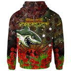 sharks-rugby-hoodie-custom-anzac-sharks-with-remembrance-poppy-and-indigenous-patterns-hoodie