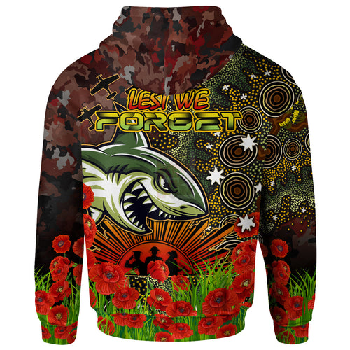 sharks-rugby-hoodie-custom-anzac-sharks-with-remembrance-poppy-and-indigenous-patterns-hoodie