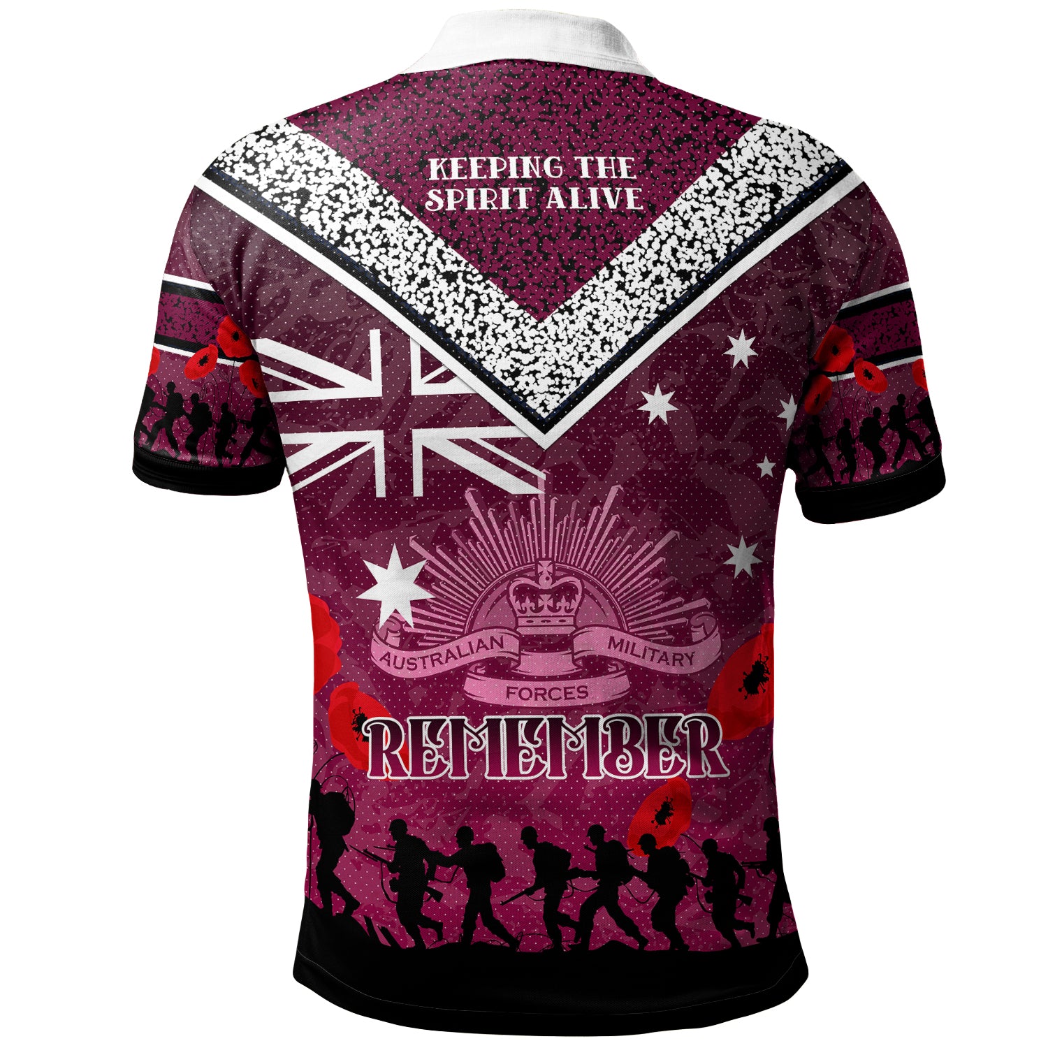 australia-sydneys-northern-beaches-anzac-custom-polo-shirt-keeping-the-spirit-alive-polo-shirt