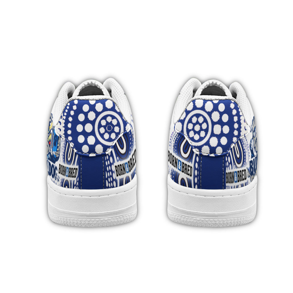 bulldogs-rugby-born-bred-low-top-sneakers-f1-indigenous-bulldogs-with-rugby-ball-and-aboriginal-patterns-low-top-sneakers