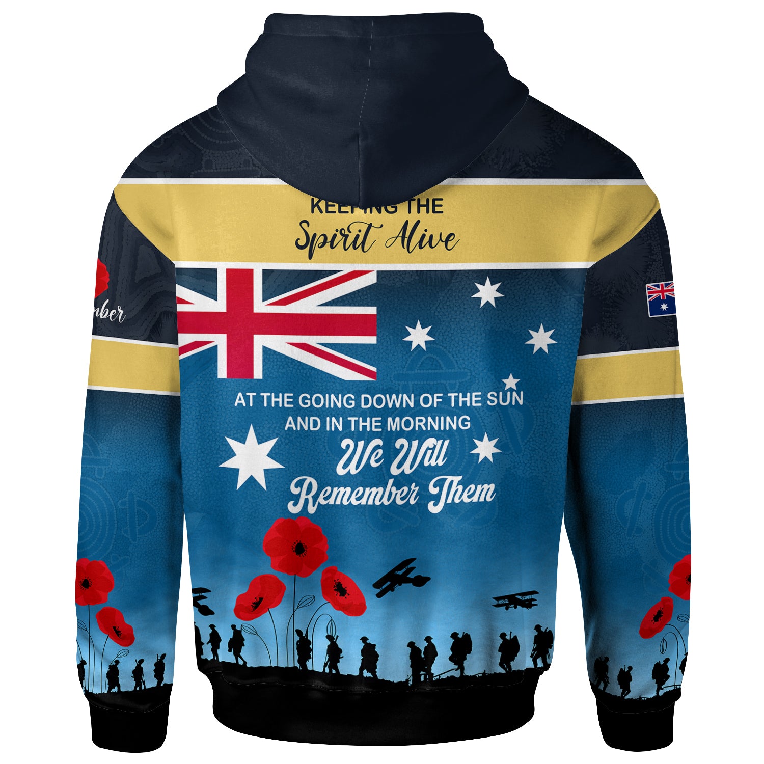australia-gold-coast-anzac-custom-hoodie-keeping-the-spirit-alive-hoodie