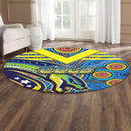 eels-rugby-round-rug-electric-eel-with-aboriginal-patterns-round-rug