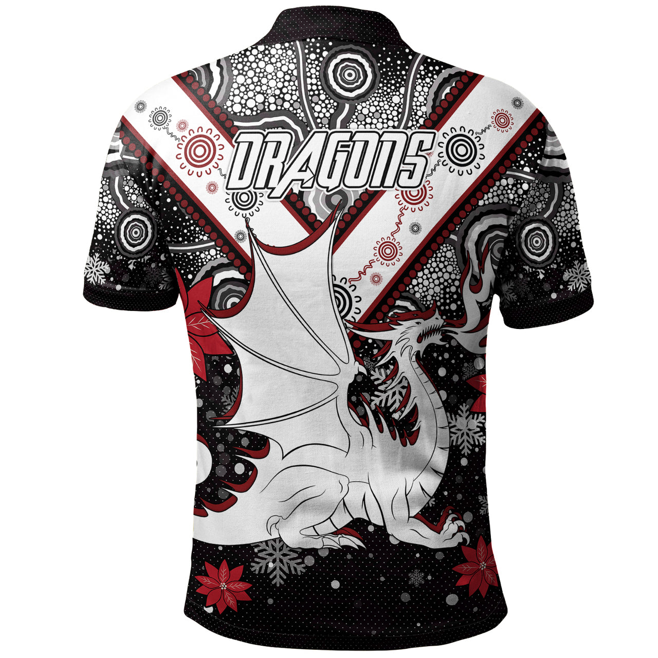 st-george-christmas-polo-shirt-custom-christmas-indigenous-dragons-polo-shirt