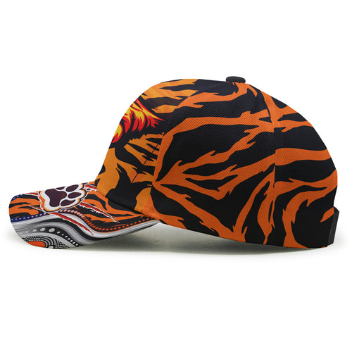 tigers-rugby-custom-indigenous-cap-this-is-my-jungle-aboriginal-style