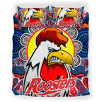 roosters-indigenous-rugby-custom-bedding-set-protection-under-the-sun