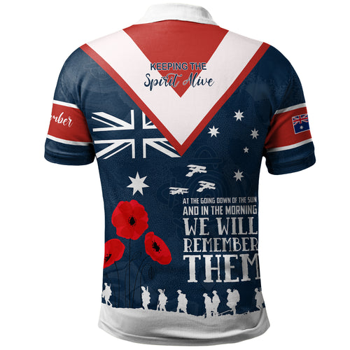 australia-sydney-anzac-custom-polo-shirt-blue-keeping-the-spirit-alive-polo-shirt