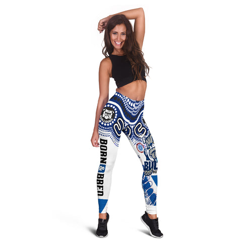 bulldogs-rugby-born-bred-leggings-indigenous-bulldogs-with-rugby-ball-and-aboriginal-patterns-leggings