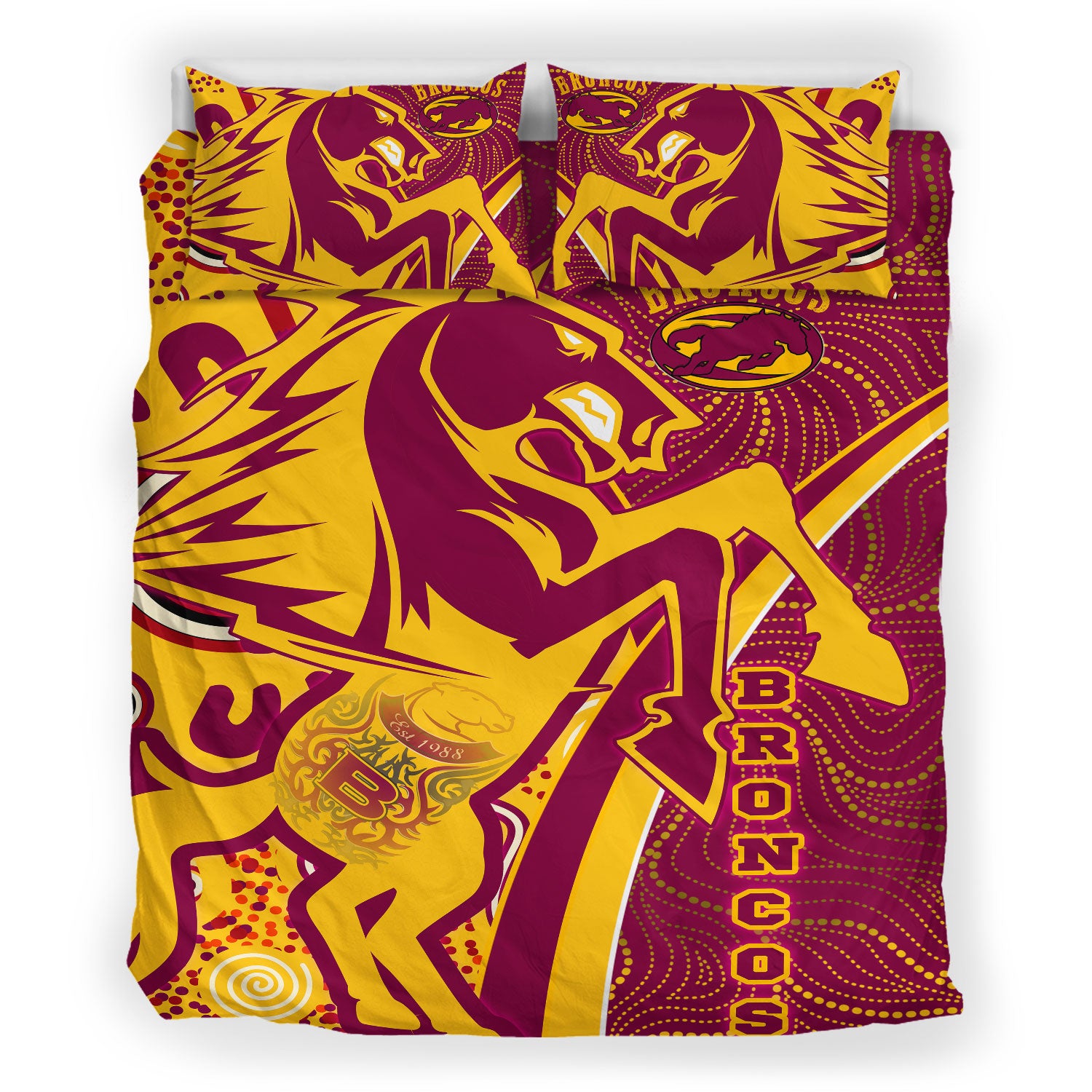 broncos-rugby-bedding-set-custom-brisbane-broncos-pride-with-tattoo-and-aboriginal-art-personalised-name-and-number-bedding-set