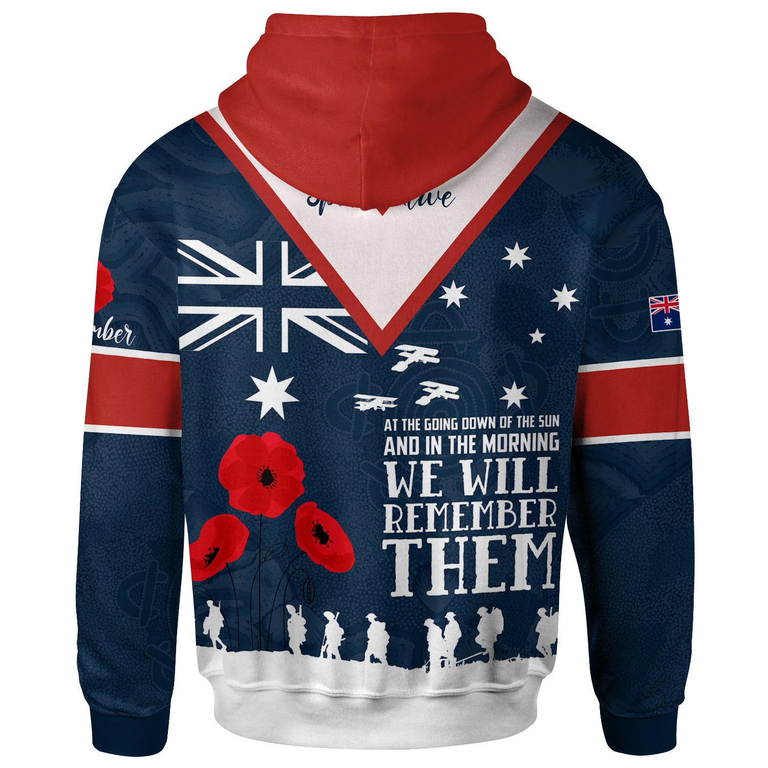 australia-sydney-anzac-custom-hoodie-blue-keeping-the-spirit-alive-hoodie