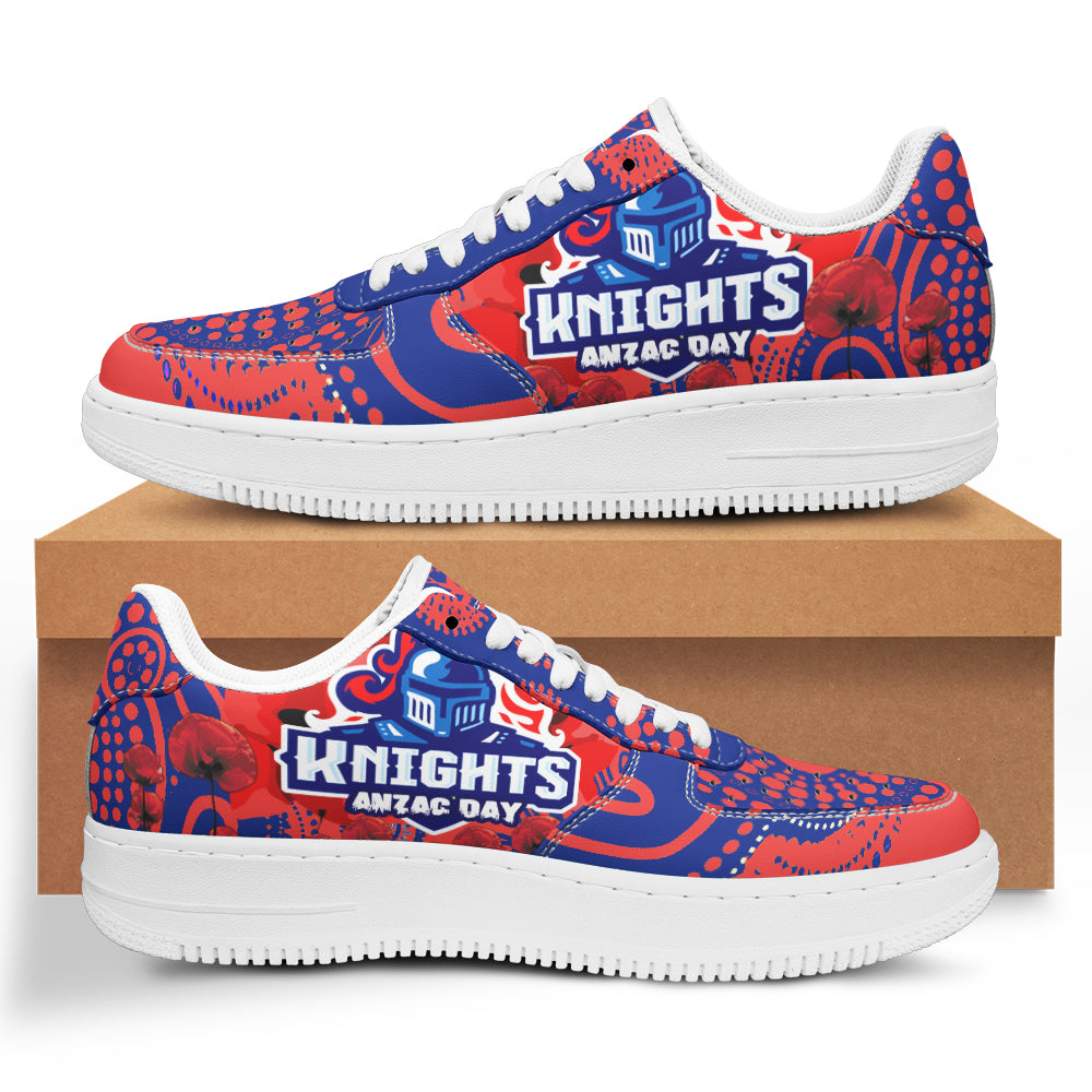 knights-rugby-anzac-day-low-top-sneakers-f1-remembrance-indigenous-knights-with-poppy-flower-low-top-sneakers