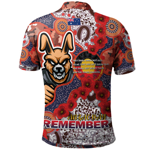 rabbitohs-rugby-polo-shirt-custom-anzac-south-sydney-rabbitohs-with-aboriginal-poppy-flowers-polo-shirt