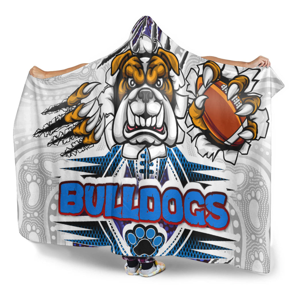 bulldogs-rugby-custom-aboriginal-hooded-blanket-indigenous-super-bulldogs