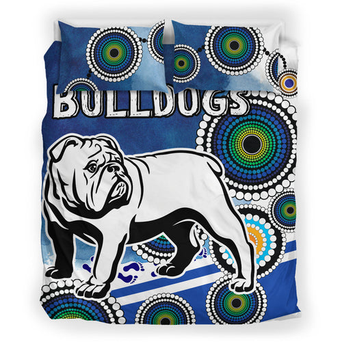 bulldogs-rugby-bedding-set-custom-indigenous-bulldogs-bedding-set