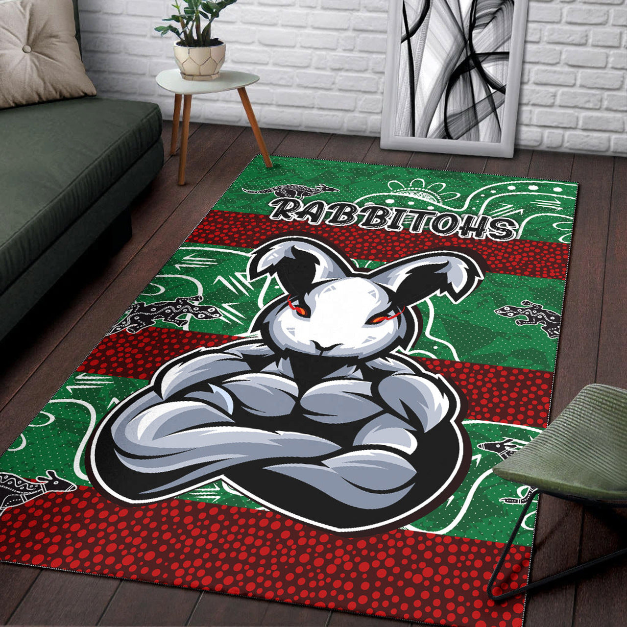 rabbitohs-rugby-area-rug-custom-indigenous-super-rabbitohs-area-rug