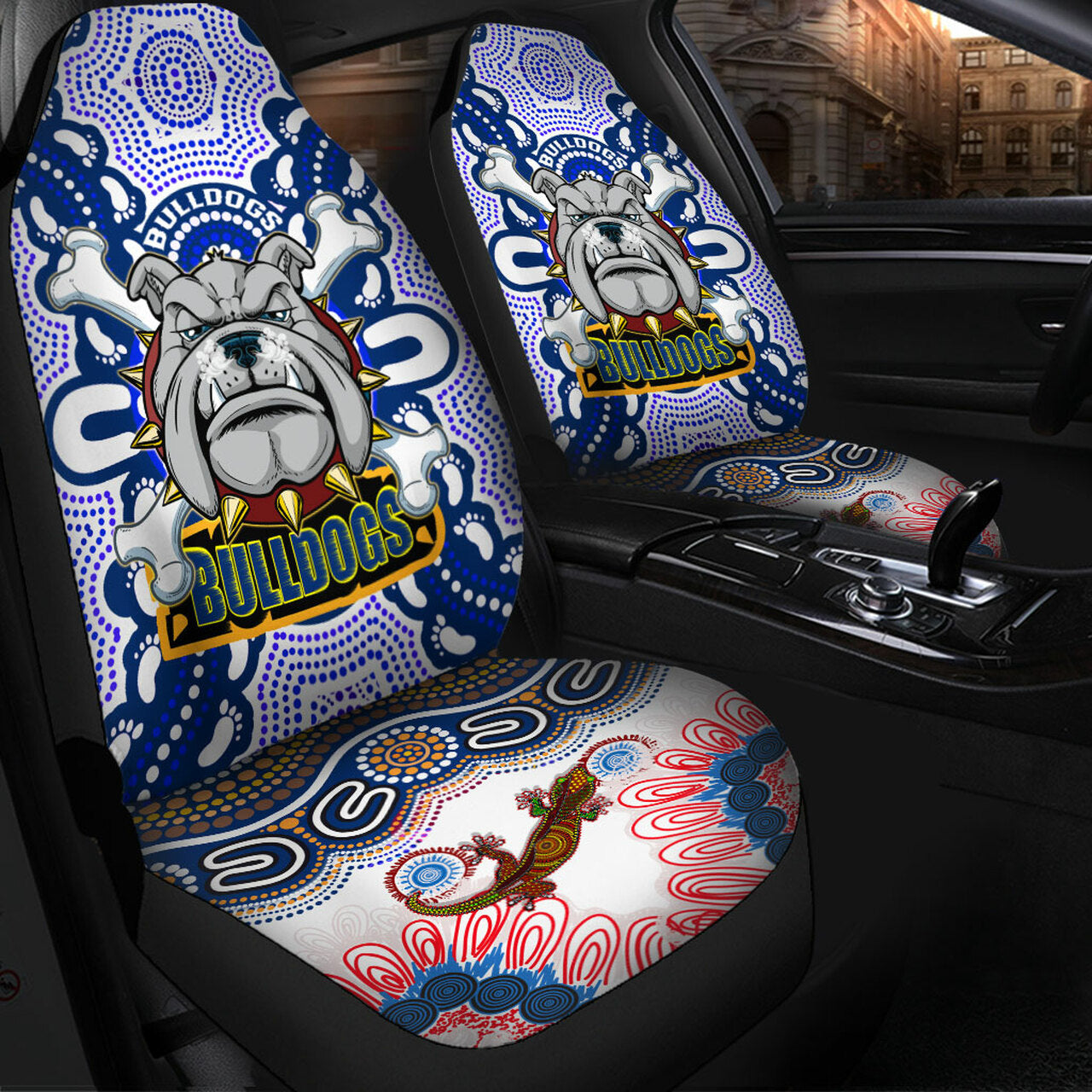 bulldogs-rugby-indigenous-car-seat-cover-canterbury-bankstown-super-berries-aboriginal-footprint