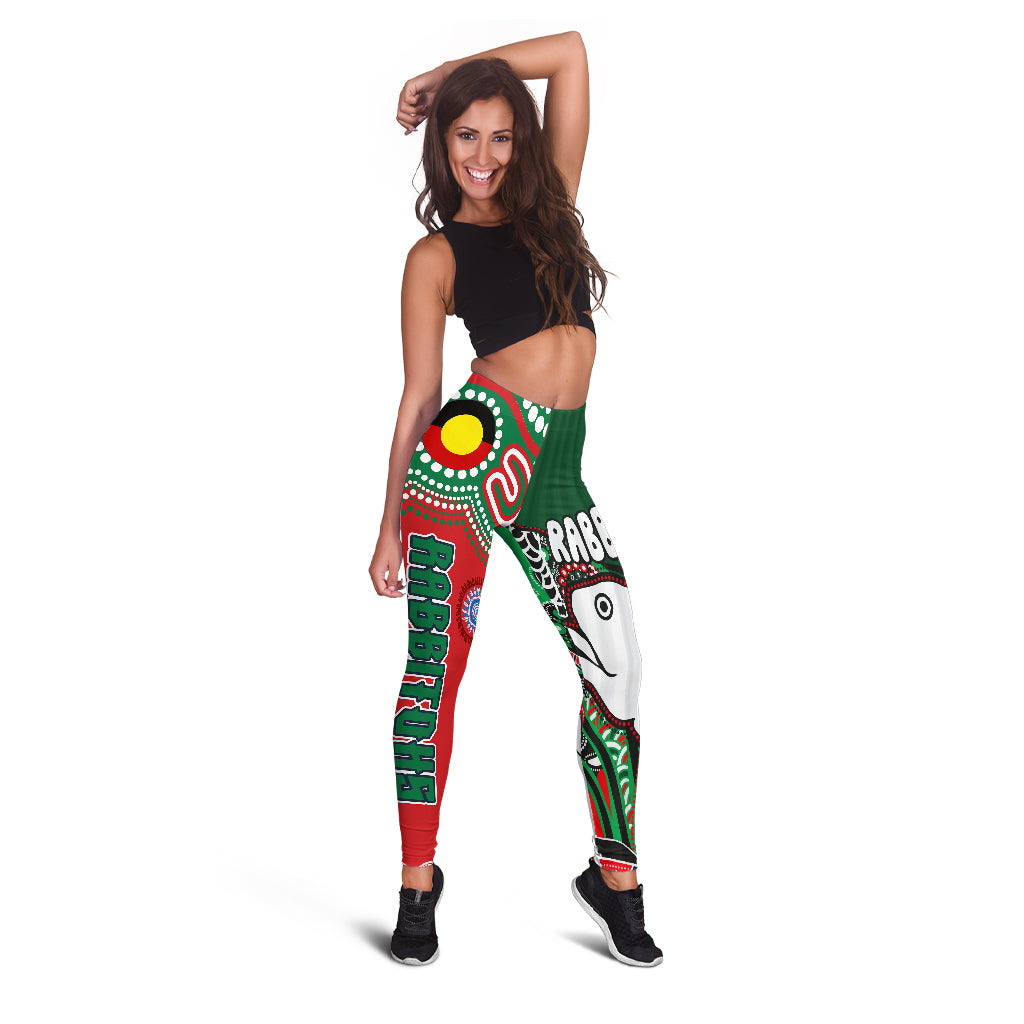 south-sydney-rabbitohs-rugby-leggings-indigenous-dreaming-rabbitohs-leggings
