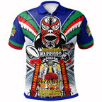 warriors-rugby-custom-anzac-polo-shirt-remembrance-warriors-with-maori-mask-and-aboriginal-patterns-home-and-away