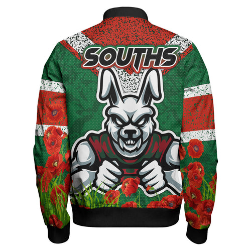 rabbitohs-rugby-bomber-jacket-custom-souths-with-anzac-poppy-bomber-jacket