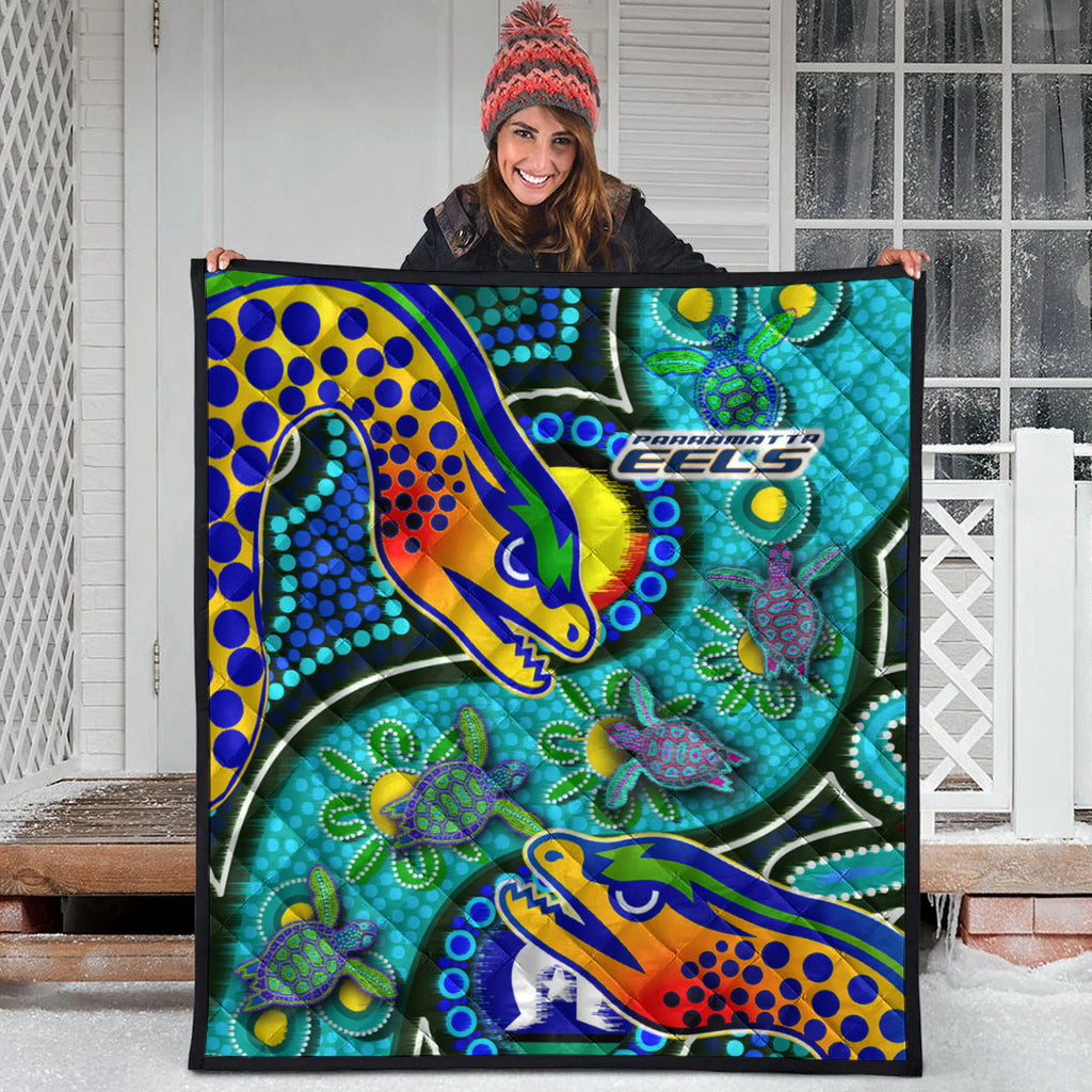 eels-rugby-custom-quilt-indigenous-eels-with-aboriginal-and-torres-strait-islander-flag
