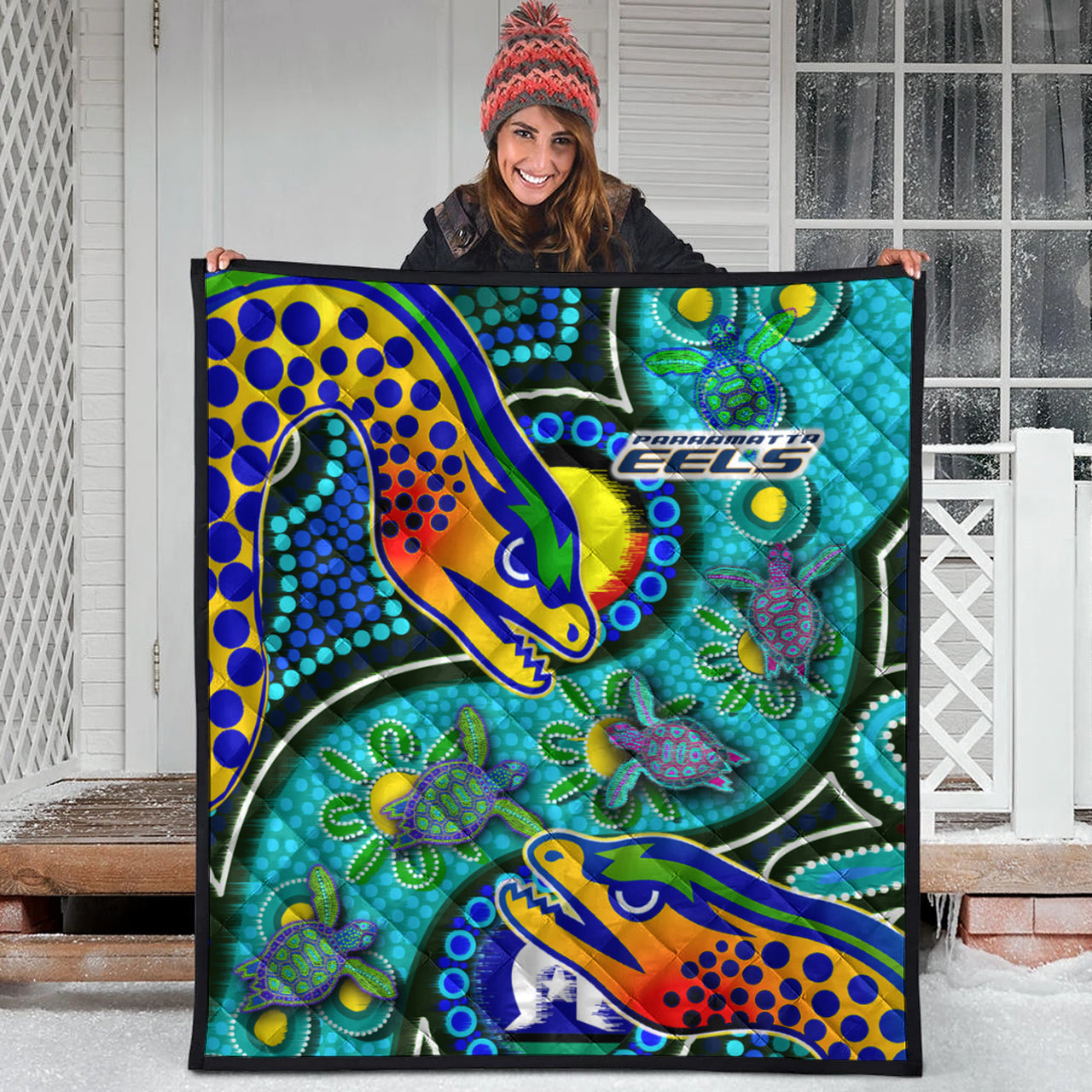 eels-rugby-custom-quilt-indigenous-eels-with-aboriginal-and-torres-strait-islander-flag