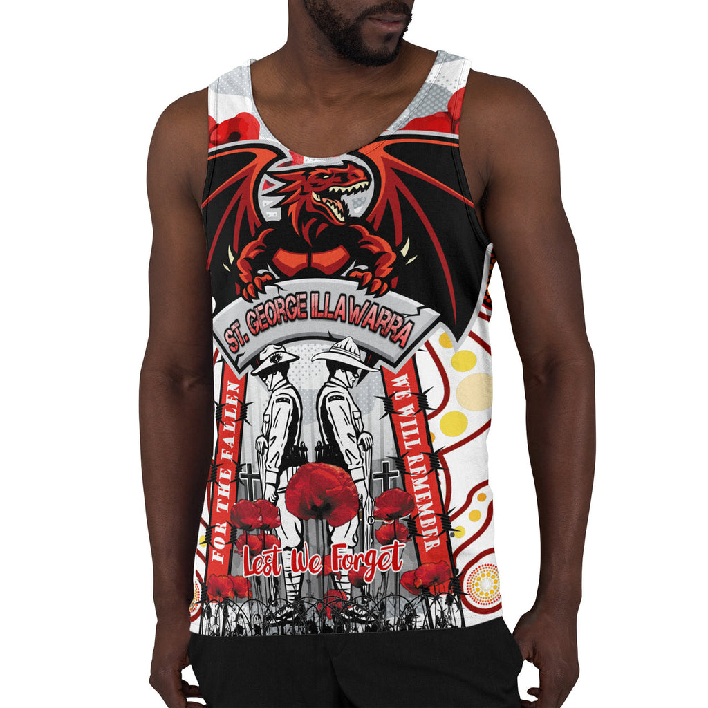 st-george-rugby-anzac-day-watercolour-custom-men-tank-top-remembrance-dragons-with-poppy-flower
