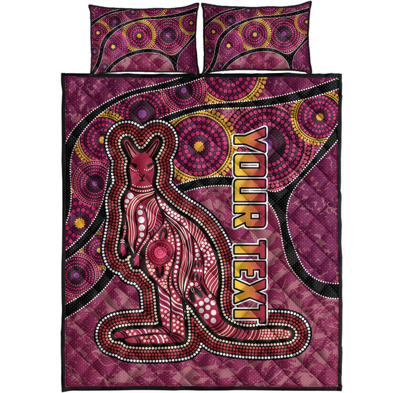 maroons-rugby-quilt-bed-set-custom-maroons-kangaroo-quilt-bed-set