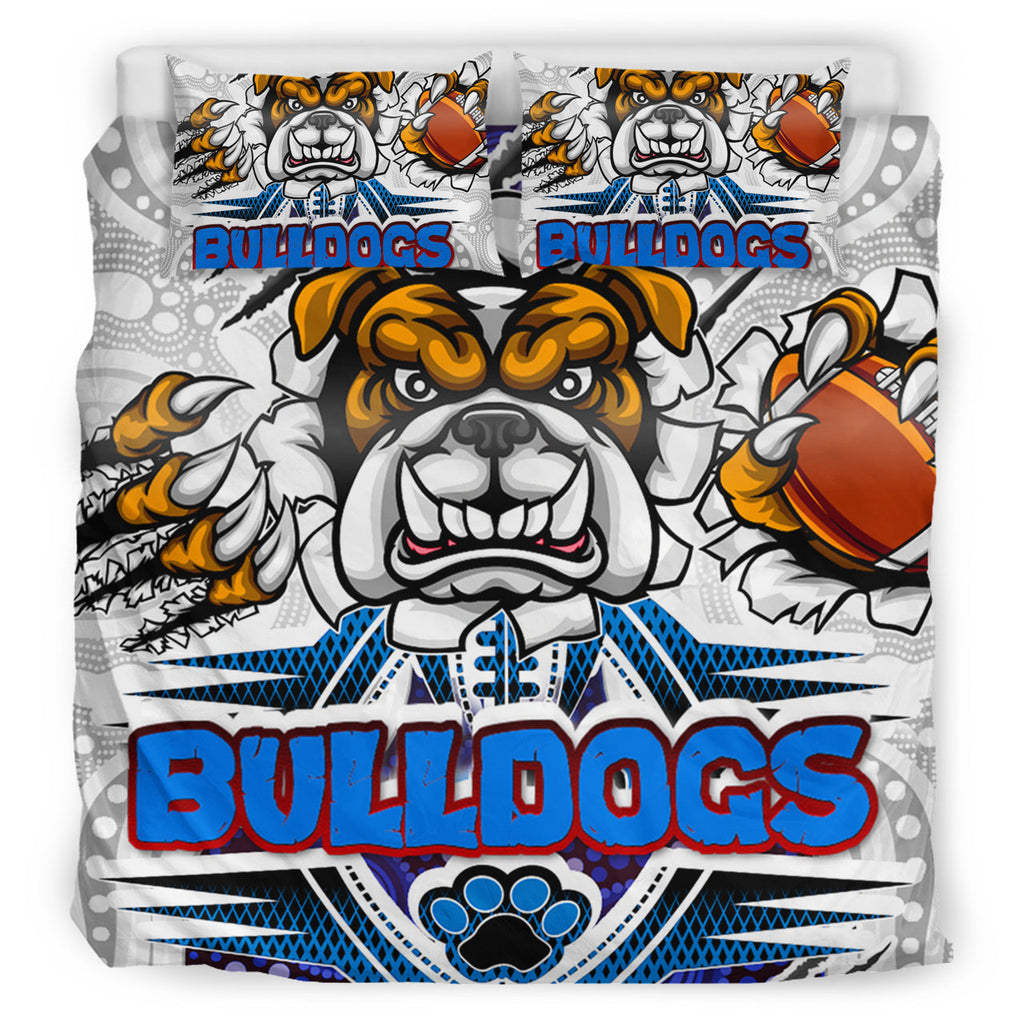 bulldogs-rugby-custom-aboriginal-bedding-set-indigenous-super-bulldogs