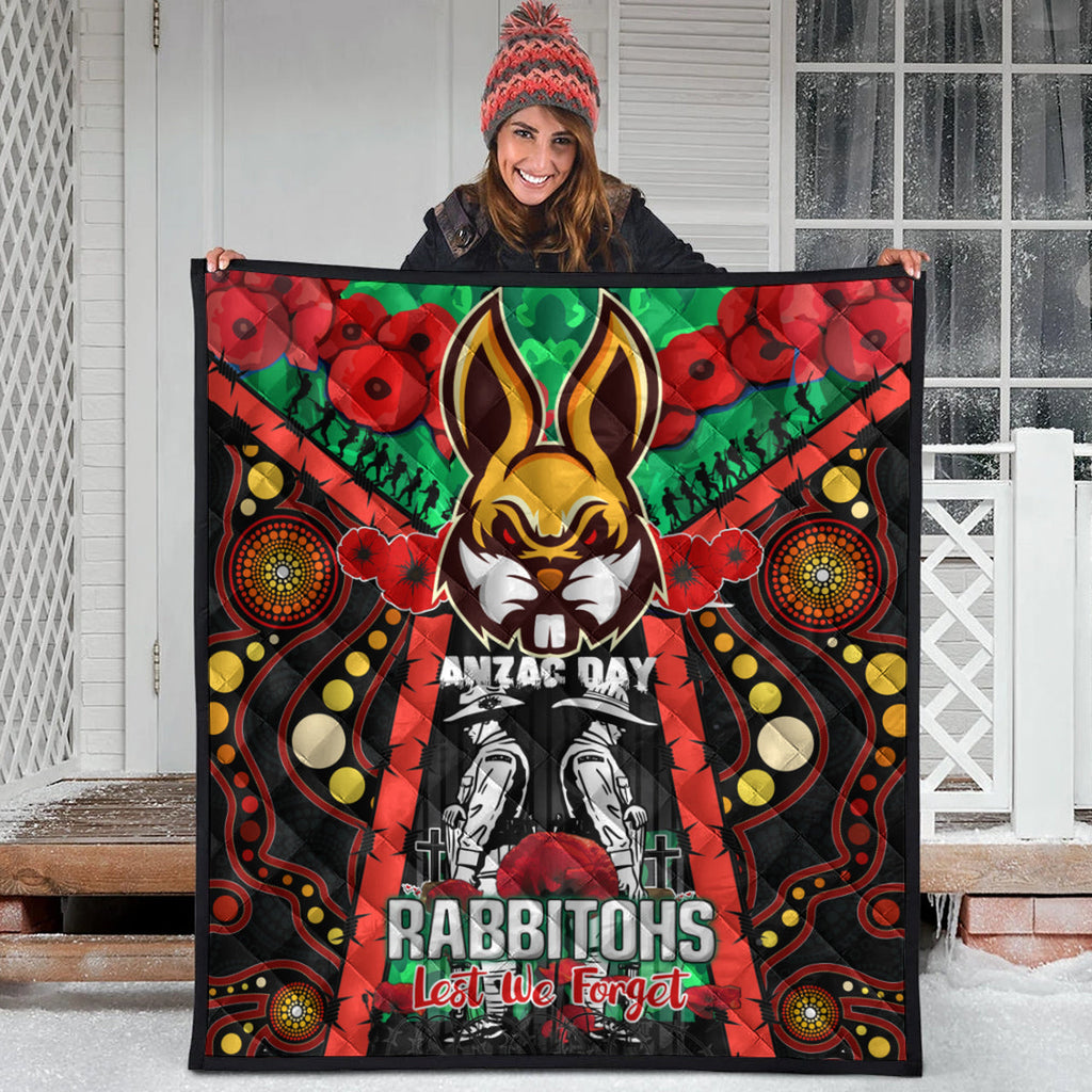 rabbitohs-rugby-aboriginal-anzac-day-custom-watercolour-quilt-remembrance-indigenous-rabbitohs-with-poppy-flower