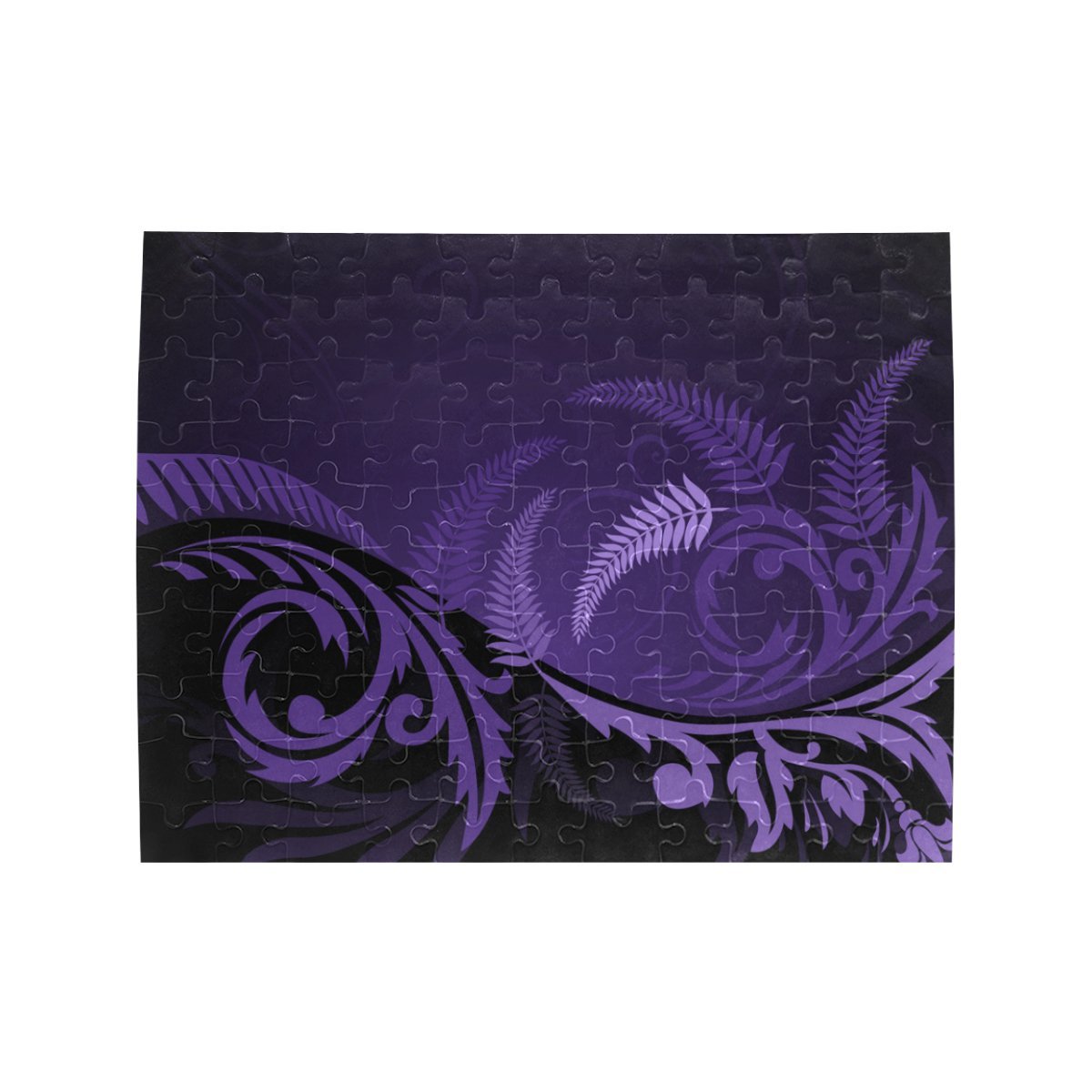 new-zealand-silver-fern-jigsaw-puzzle-purple