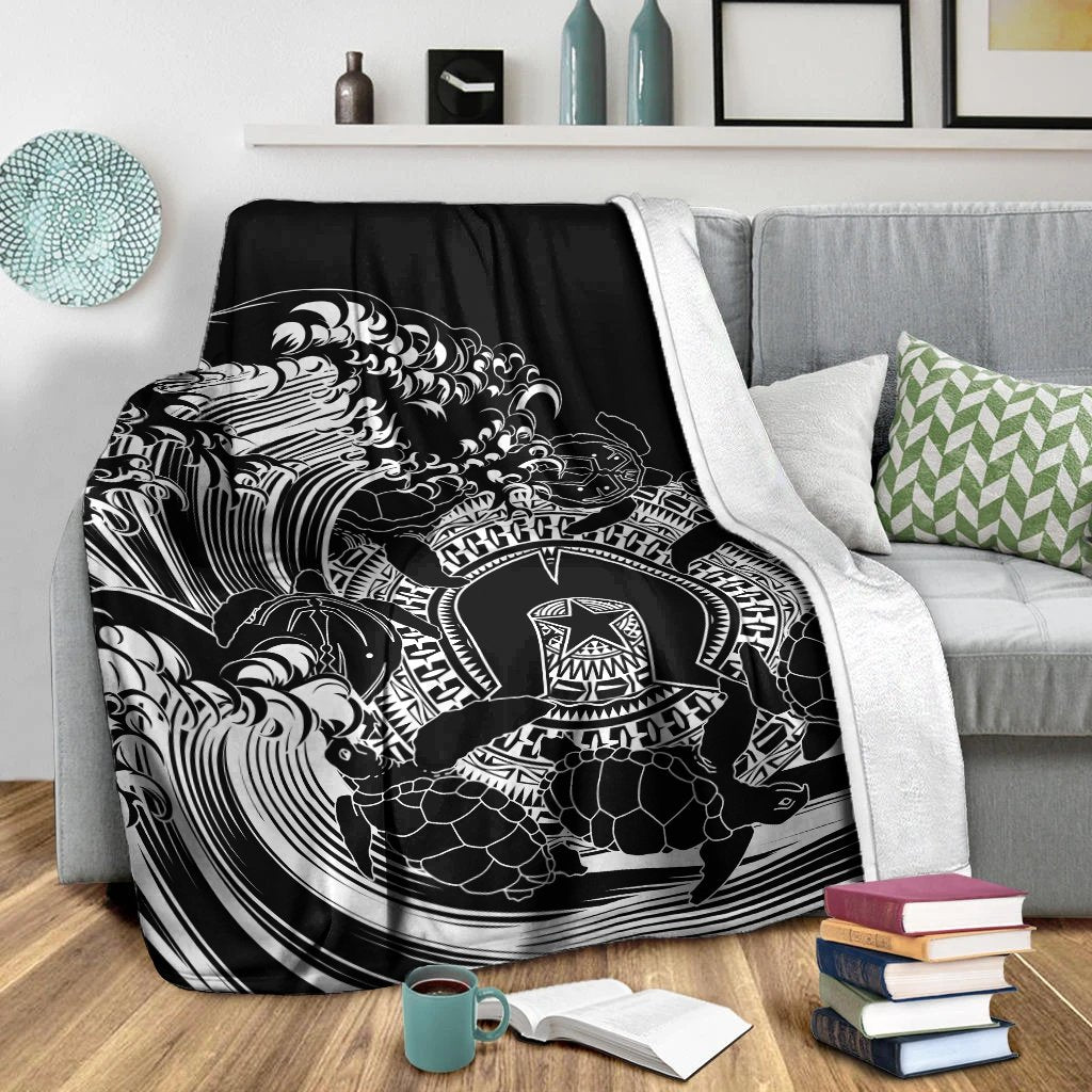 aboriginal-premium-blanket-torres-strait-islands-in-wave-black
