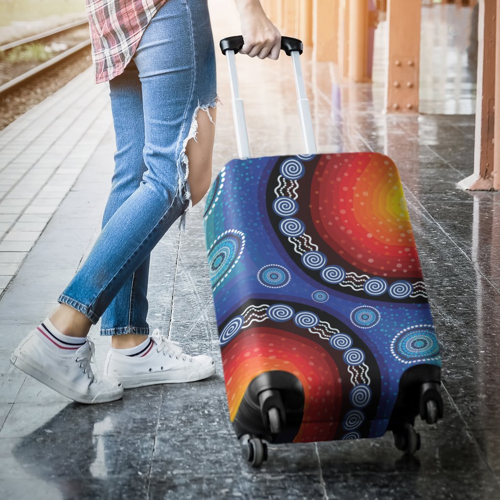 luggage-cover-aboriginal-color-dot-painting