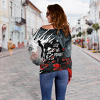 Anzac Day Off Shoulder Sweater - The Spirit of Anzac - Vibe Hoodie