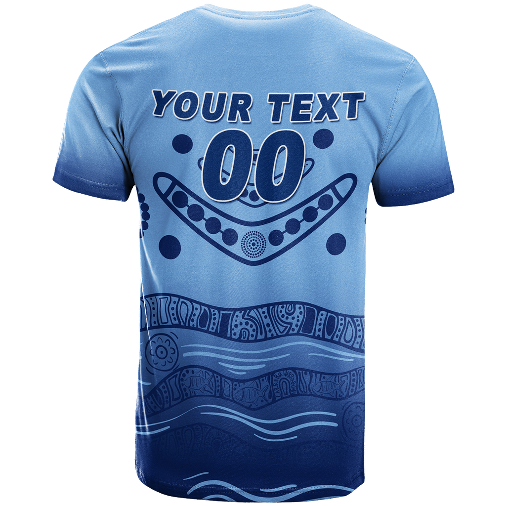 (Custom Personalised) New South Wales Blues Aboriginal Indigenous T-Shirt - LT12