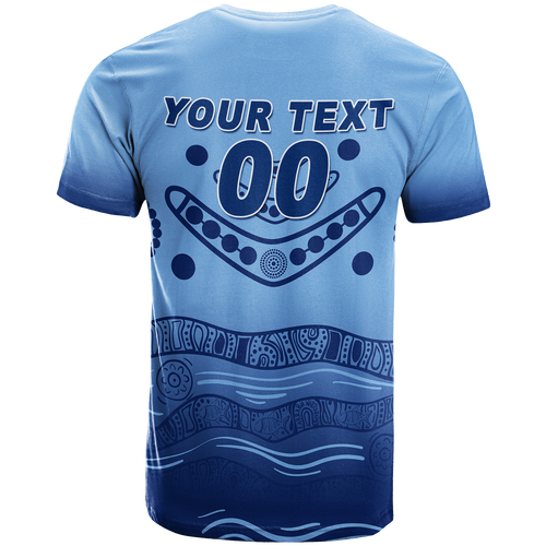 (Custom Personalised) New South Wales Blues Aboriginal Indigenous T-Shirt - LT12