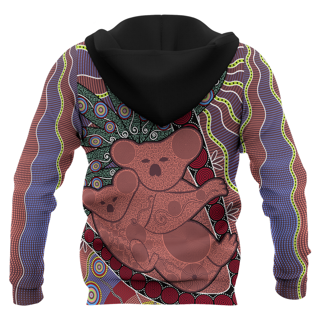 aboriginal-zip-up-hoodie-koala-patterns-sun-dot-painting