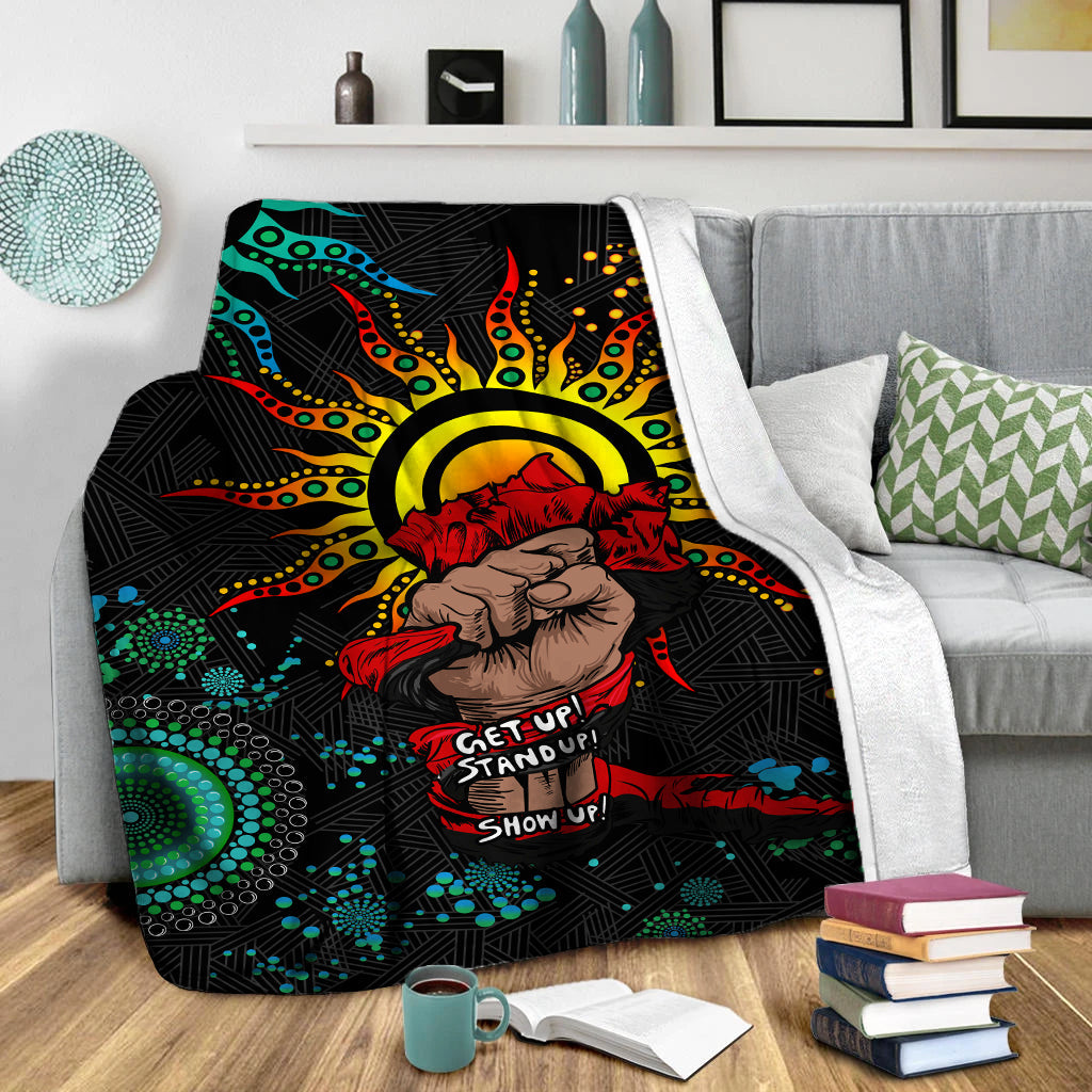 NAIDOC Week 2022 Aboriginal Art Unique Blanket - LT12