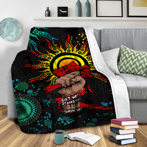 NAIDOC Week 2022 Aboriginal Art Unique Blanket - LT12