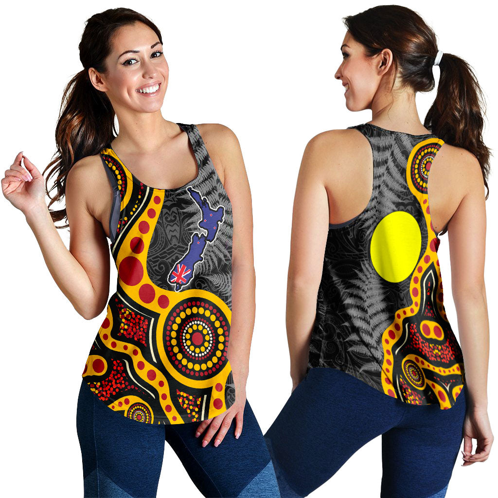 New Zealand Maori Combine Australia Aboriginal Women Tank Top