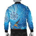 bomber-jacket-aboriginal-view-sea-with-fish-and-boat
