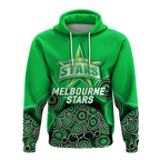 Melbourne Stars Aboriginal Art Cricket 2022 Hoodie - LT12