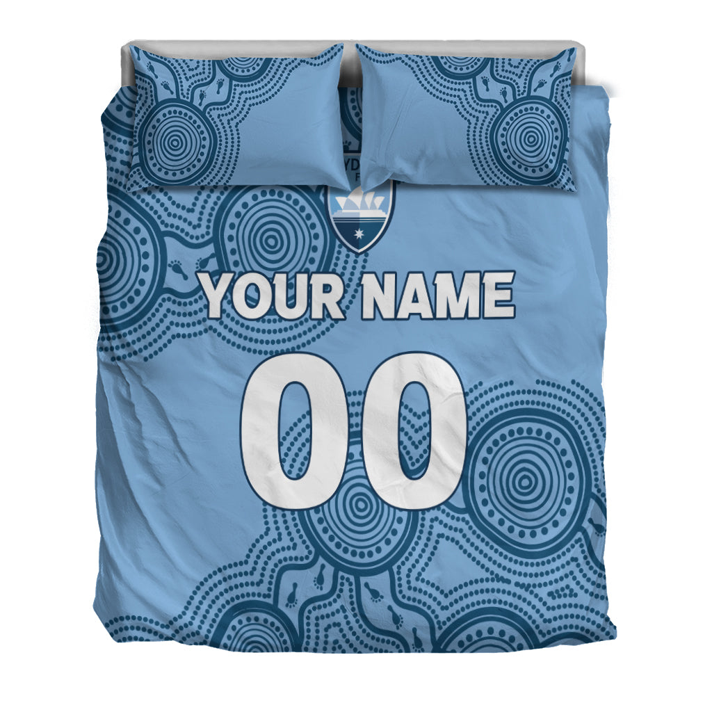 custom-personalised-sydney-bedding-set-indigenous-dot-painting-art