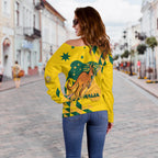 Australia Day Proud To Be Aussie Women Off Shoulder Sweater - LT12