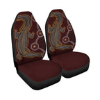 aboriginal-car-seat-covers-indigenous-crocodile-brown-color