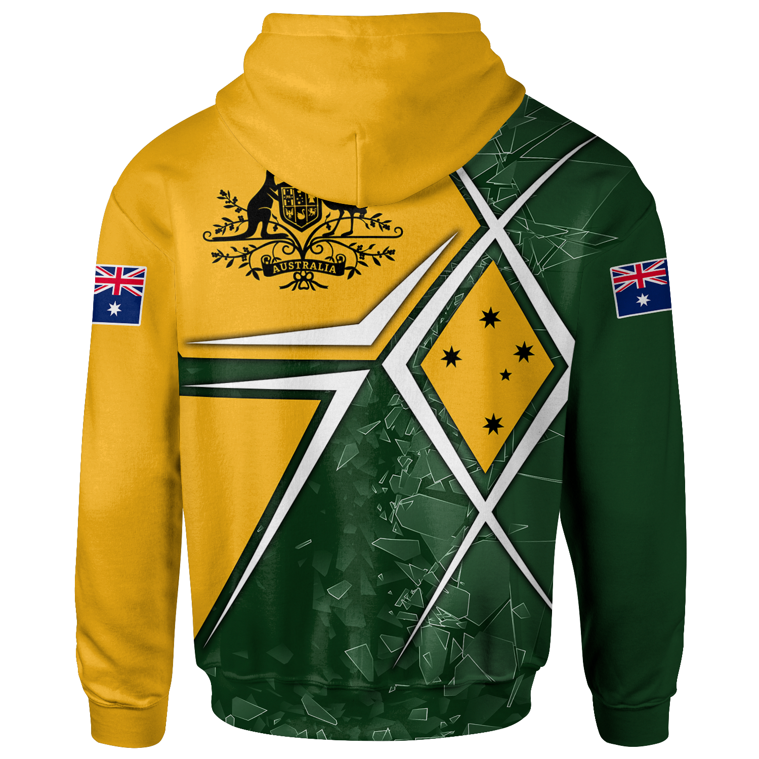 hoodie-aussie-flag-green