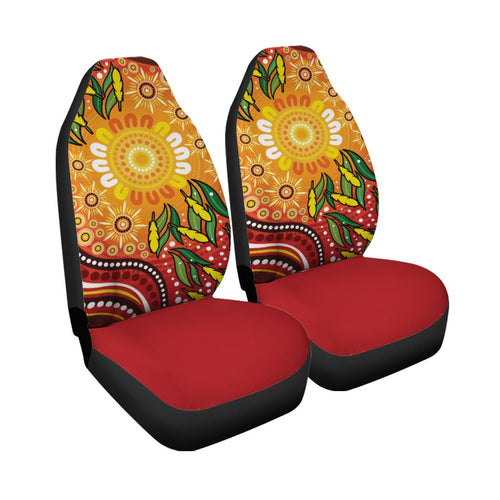 aboriginal-car-seat-covers-indigenous-circle-leaf-patterns
