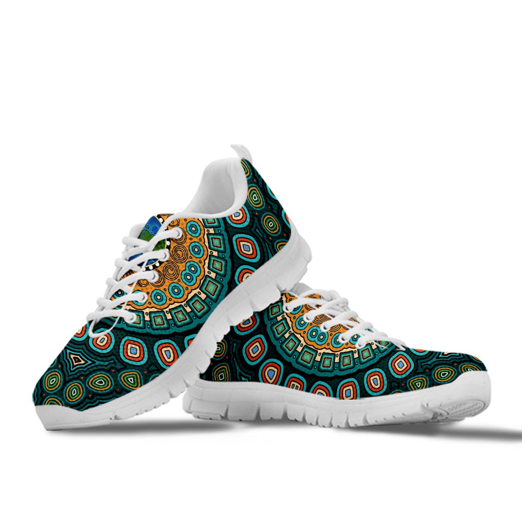 sneakers-aboriginal-green-dot-painting-with-earth